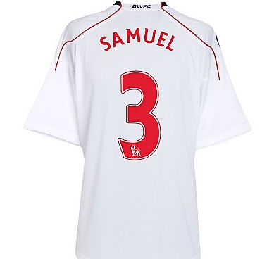 Reebok 2010-11 Bolton Wanderers Home Shirt (Samuel 3)