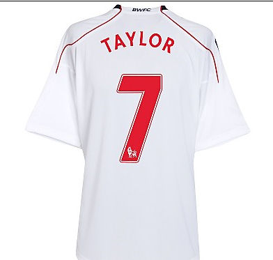 Reebok 2010-11 Bolton Wanderers Home Shirt (Taylor 7)