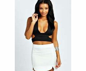 Adele Scuba Multi Strap Crop - black azz25883