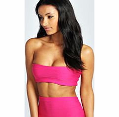 Bandage Bandeau Top - pink azz26214