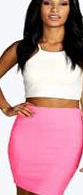 boohoo Bandage Mini Skirt - neon-pink azz05537