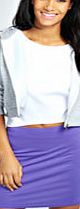 boohoo Basic Bodycon Mini Skirt - purple azz34497