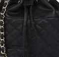 boohoo Check Quilted Duffle Bag - black azz05797