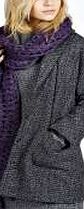 boohoo Chunky Knit Scarf - purple azz22452
