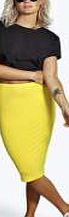 boohoo Colour Block Midi Skirt - yellow azz05523