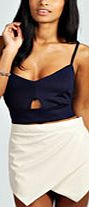 Cut Out Detail Bralet - navy azz34563