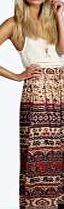 boohoo Ethnic Print Maxi Skirt - multi azz13634
