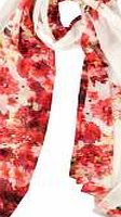 boohoo Floral Lightweight Scarf - white azz07538