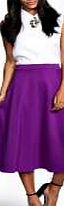 boohoo Full Circle Midi Skirt - purple azz20468
