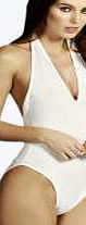 Halterneck Bodysuit - cream azz08736