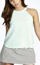 High Neck Strap Top - mint azz05840