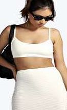 boohoo Jacquard Body Con Mini Skirt - ivory azz02145