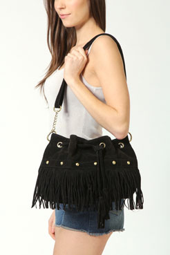 Jenni Tassle Drawstring Bag Female