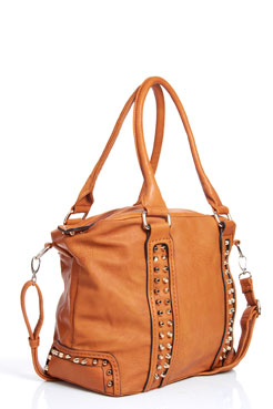 Katee Studded Leather Look Shopper