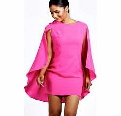 Katie Cape Dress - cerise azz23321