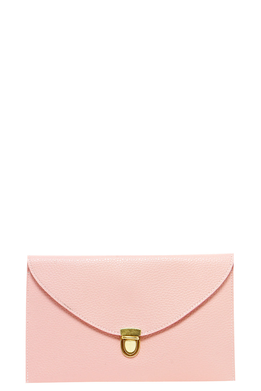Lily Clasp Fasten Clutch Bag - pink