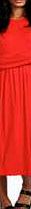 Long Sleeve Midi Dress - orange azz41131