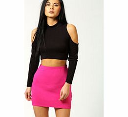 boohoo Maisy Mini Bodycon Jersey Skirt - pink azz54382