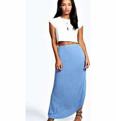 boohoo Michelle Viscose Maxi Skirt - denim-blue azz51259