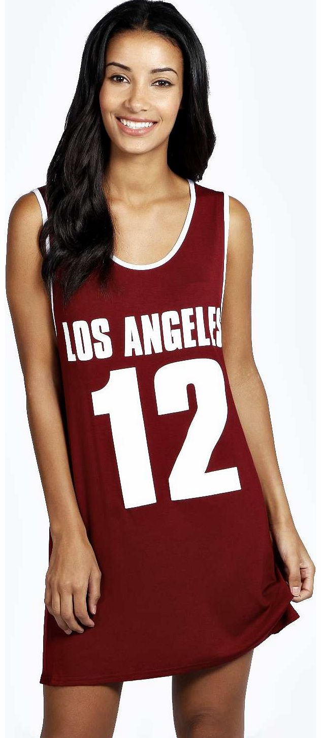 Poppy LA Basketball Vest Night Dress -