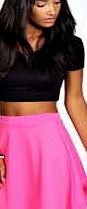 boohoo Roseanna Colour Pop Skater Skirt - pink pzz98179