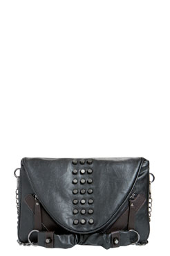 Ruby Leather Look Studded Envelope Cross Body