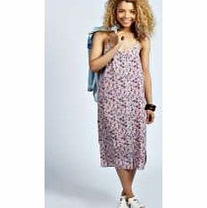 Sacha Strappy Button Front Floral Cami Dress -