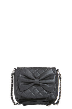 Sally Bow Quilted Cross Body Bag Female