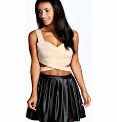 Sally Cut Out Bralet - stone azz21301