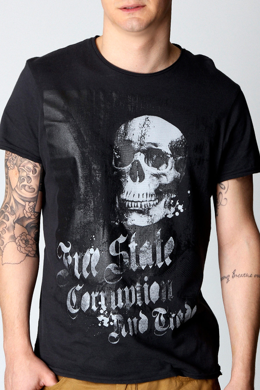 Skull Corruption T-Shirt - navy, navy mzz99964