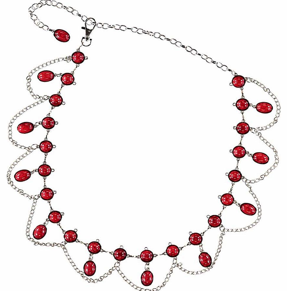 boohoo Sophia Ornament Chain Belt - red azz16033
