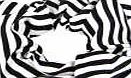 boohoo Striped Scrunchie - black azz03625