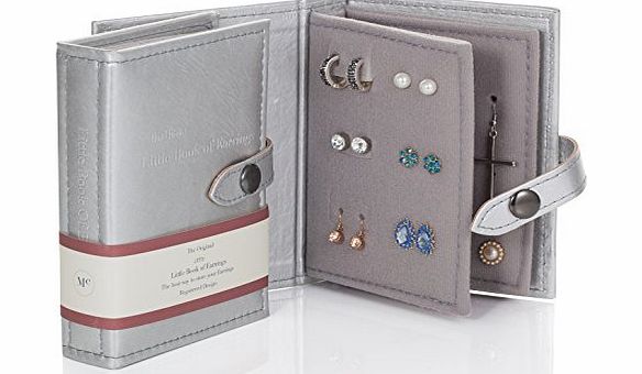 Book of Earrings Small Size SILVER - Little Little Book of Earrings - A Small Book for Keeping Your Earrings Safe!