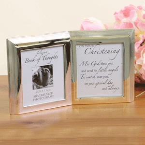 Book Of Thoughts Christening Frame