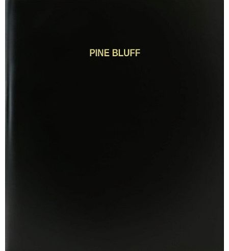 BookFactory Pine Bluff Log Book / Journal / Logbook - 120 Page, 8.5``x11``, Black Hardbound (XLog-120-7CS-A-L-Black(Pine Bluff Log Book))