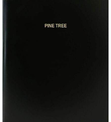 Pine Tree Log Book / Journal / Logbook - 120 Page, 8.5``x11``, Black Hardbound (XLog-120-7CS-A-L-Black(Pine Tree Log Book))