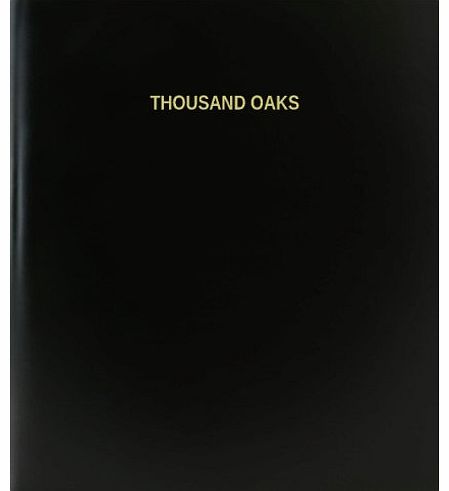 Thousand Oaks Log Book / Journal / Logbook - 120 Page, 8.5``x11``, Black Hardbound (XLog-120-7CS-A-L-Black(Thousand Oaks Log Book))