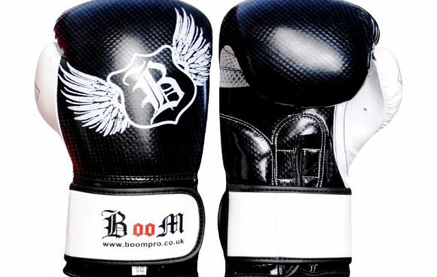 BOOM Maya Leather Boxing Gloves MMA Sparring Punch Bag (FREE UK SHIPPING) (16oz)