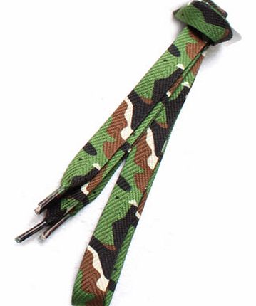 Boot Care  Football Boot Printed Laces Camo Green