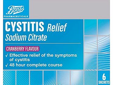 Boots Pharmaceuticals Boots Cystitis Relief Cranberry Flavour- 6