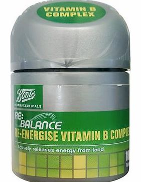 Boots Pharmaceuticals Boots Re:Balance Re:Energise Vitamin B Complex