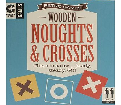 Retro Wooden Noughts and Crosses Game 10178932
