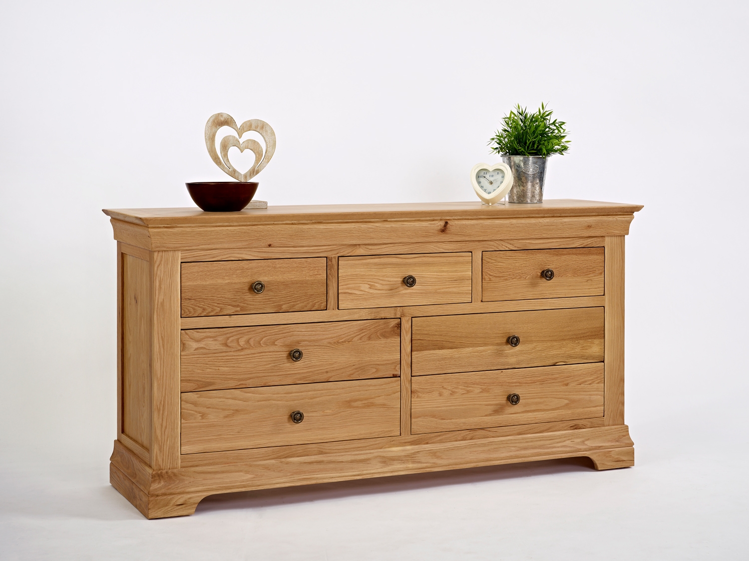 Oak 3+4 Chest of Drawers