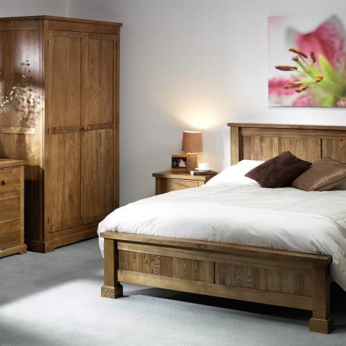Bordeaux Oak Bedroom Set + 5`Bed