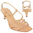 Borgo degli Ulivi Light Tan Calf Leather Slingback Sandal Shoes