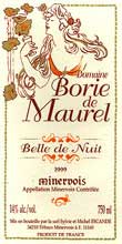Borie de Maurel Cuvee Belle de Nuit Grenache 1999- 75 Cl