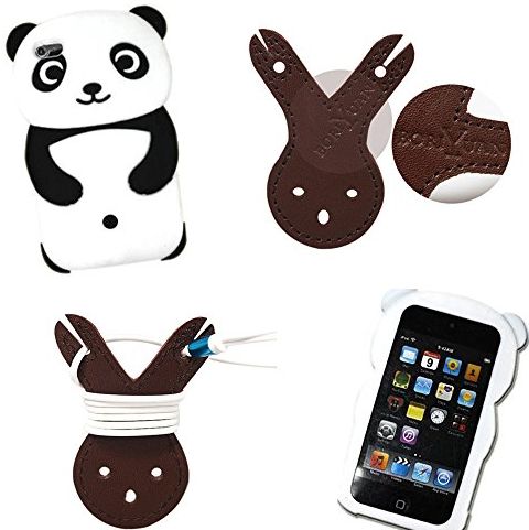 Boriyuan Global 3D Cute Panda Silicone Jelly Skin Soft Case Cover for Apple IPod Touch 4 4th Gen Generation