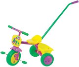 Born to Play Barney Trike with Parent Handle