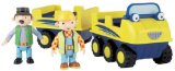 Bob The Builder Friction Splasher,Trailer And Figures Of Bob And Farmer Pickles