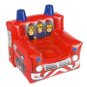 Born To Play Fireman Sam Inflatable Fire Engine Chair